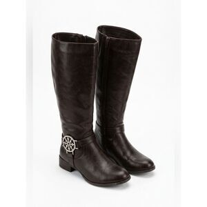 Black Knee High Boots by DBDK Fashion 8M